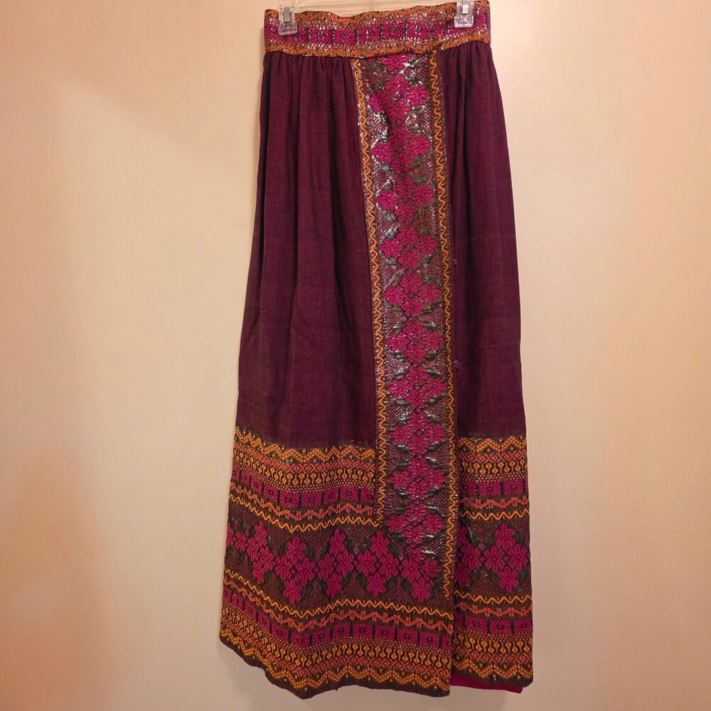 Mayan Modern Maxi Wrap Hand Woven Skirt